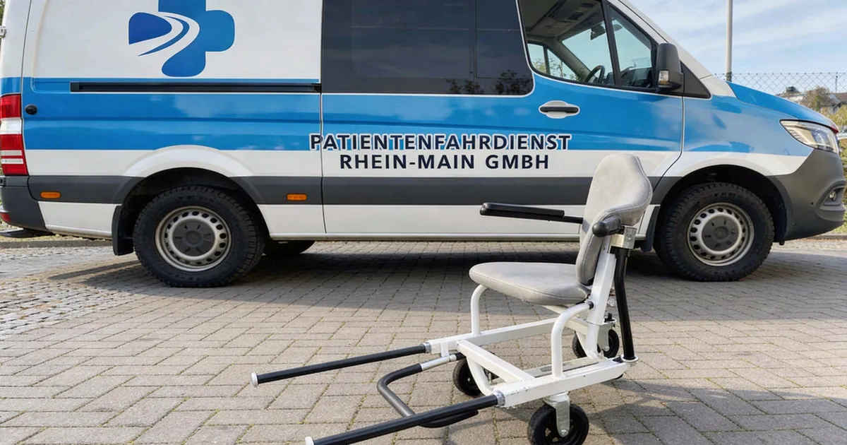 Tragestuhltransport - Professioneller Transport über Treppen mit Spezialequipment